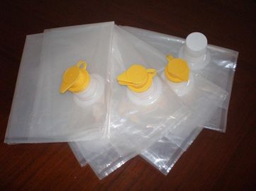 透明な食用油無菌袋の注文の液体の胸当て袋1の口